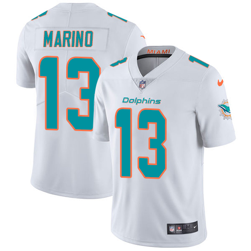 Nike Miami Dolphins 13 Dan Marino White Men Stitched NFL Vapor Untouchable Limited Jersey